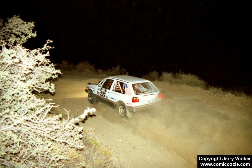 Dave White / Jimmy Brandt VW GTI on SS4, Mayer North.