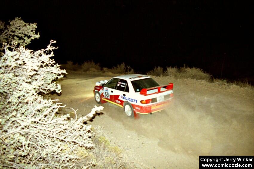 Tony Takaori / Ken Cassidy Mitsubishi Lancer Evo III on SS4, Mayer North.