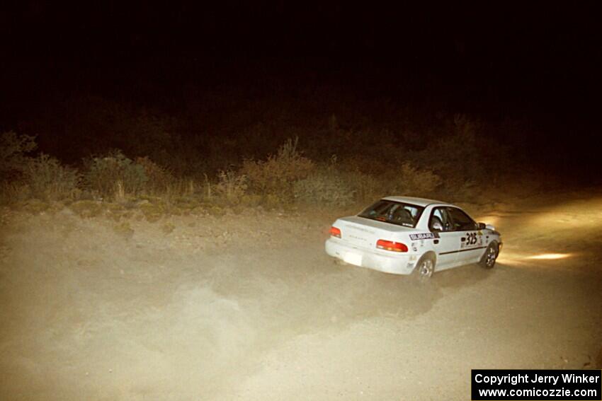 Bruce Brown / Bob Moe Subaru Impreza on SS4, Mayer North.