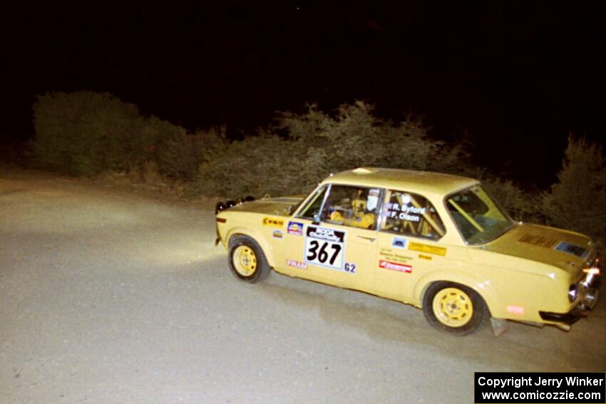 Rich Byford / Fran Olson BMW 2002 on SS4, Mayer North.