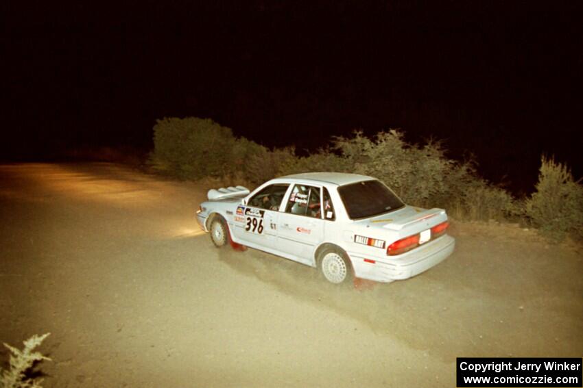 Keith Roper / Chrissie Beavis Mitsubishi Galant VR-4 on SS4, Mayer North.