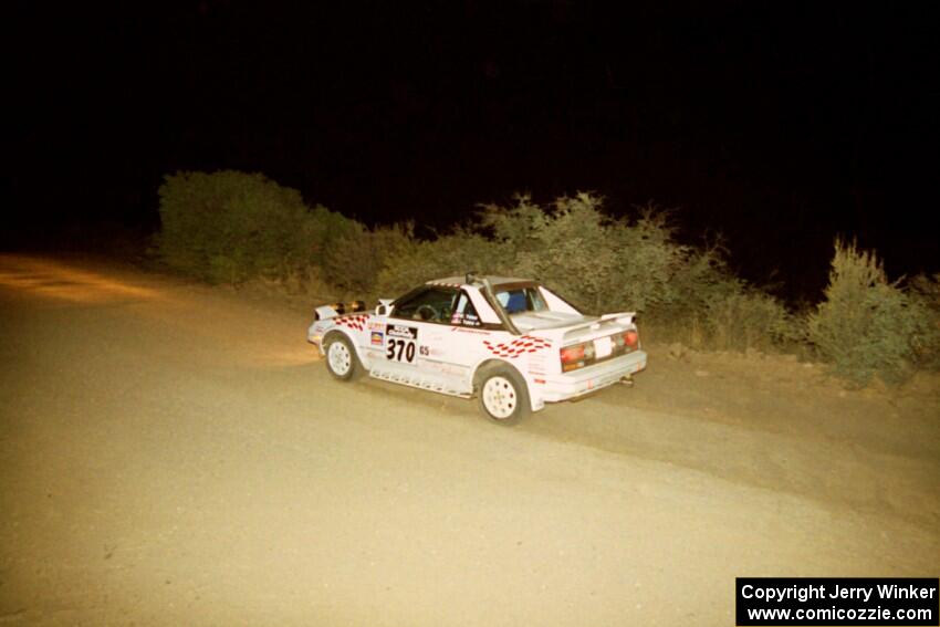 Bill Yates / Julie Yates Toyota MR2 on SS4, Mayer North.