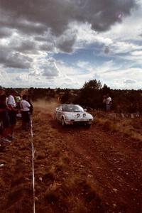 Bill Yates / Julie Yates Toyota MR2 at the spectator location on Limestone North, SS8.