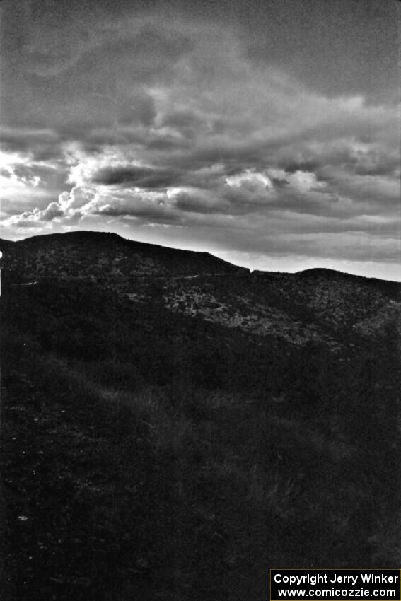 First View North (SS11) was cancelled after a freak Arizona hailstorm. Note the white countryside.