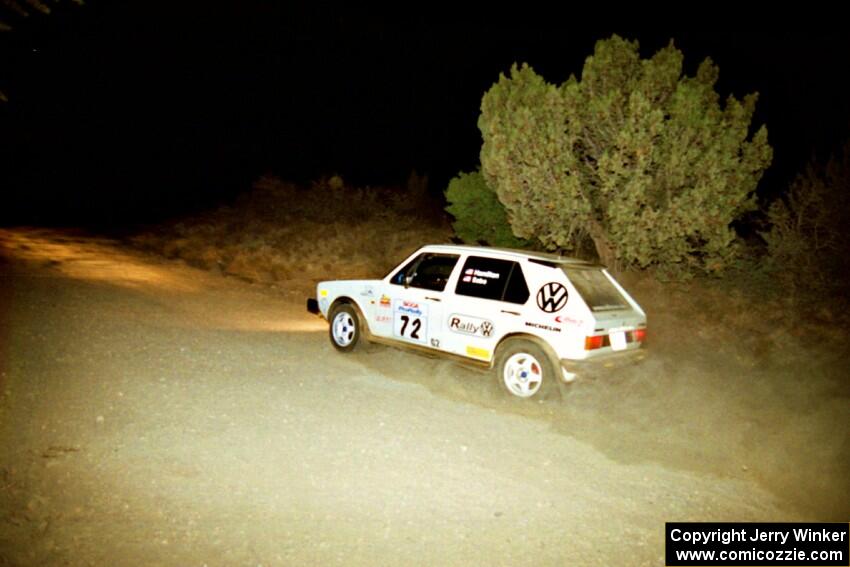 Jon Hamilton / Ken Sabo VW Rabbit on SS1, Mayer South.