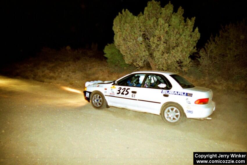 Bruce Brown / Bob Moe Subaru Impreza on SS1, Mayer South.