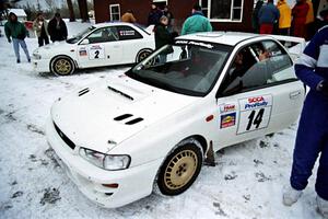 Mark Lovell / Steve Turvey and Karl Scheible / Brian Maxwell Subaru WRX STis at parc expose.