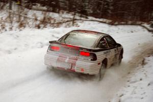 Bruce Perry / Phil Barnes Eagle Talon at speed on SS1, Hardwood Hills Rd.
