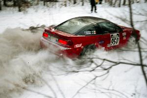 Shane Mitchell / Paul Donnelly Eagle Talon at speed on SS1, Hardwood Hills Rd.