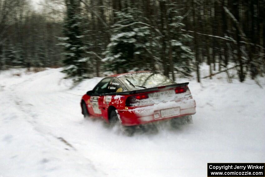 Brendan Cunningham / Paul McClean Eagle Talon at speed on SS1, Hardwood Hills Rd.