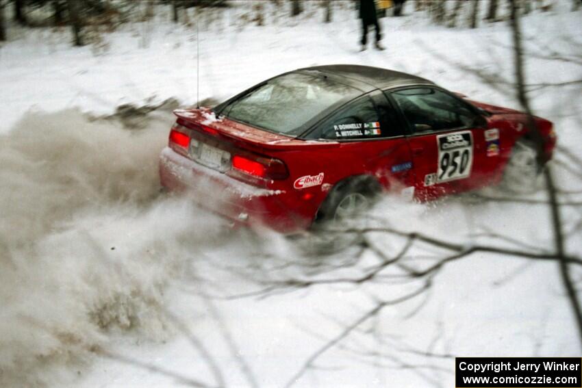 Shane Mitchell / Paul Donnelly Eagle Talon at speed on SS1, Hardwood Hills Rd.