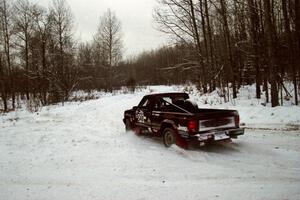 Scott Carlborn / Dale Dewald Jeep Comanche at a sharp corner on SS1, Hardwood Hills Rd.