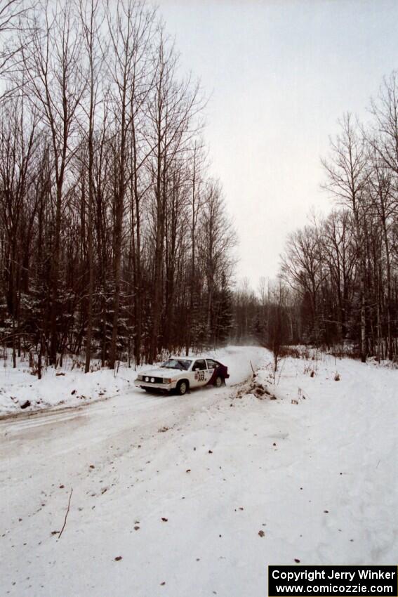 Jerry Brownell / Jim Windsor Chevy Citation comes into a sharp corner on SS1, Hardwood Hills Rd.