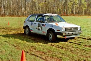 Doug Davenport / Lea Davenport VW GTI on SS1, Casino.