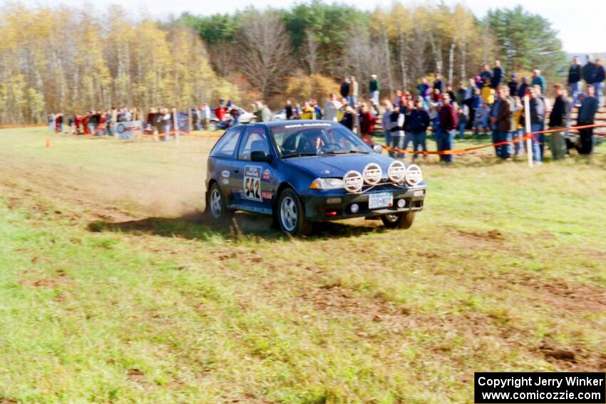 Dan Moore / John Hopponen Suzuki Swift GTi on SS1, Casino.