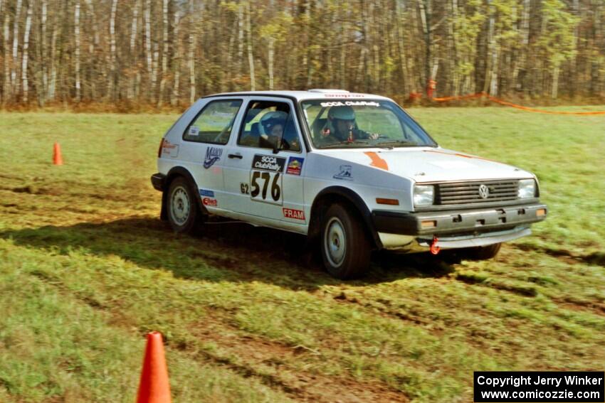 Doug Davenport / Lea Davenport VW GTI on SS1, Casino.