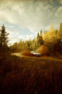 Brian Vinson / Richard Beels Toyota Supra Turbo at the midpoint water crossing on SS2, Herman.