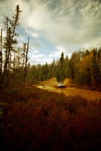 Bob Nielsen / Ed Wahl VW GTI at the midpoint water crossing on SS2, Herman.