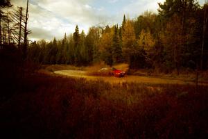 Jouni Pohjolainen / John Matikainen Eagle Talon at the midpoint water crossing on SS2, Herman.