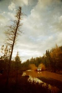 Colin McCleery / Jeff Secor Ford Sierra XR4Ti at the midpoint water crossing on SS2, Herman.