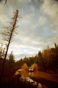 Jerry Brownell / Jim Windsor Chevy Citation X-11 at the midpoint water crossing on SS2, Herman.