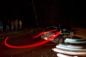 Karl Scheible / Brian Maxwell Subaru WRX STi at speed near the finish of SS6, Passmore II.