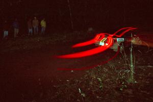 Jouni Pohjolainen / John Matikainen Eagle Talon at speed near the finish of SS6, Passmore II.