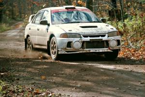 Tim Paterson / Scott Ferguson Mitsubishi Lancer Evo IV near the finish of SS13, Gratiot Lake I.