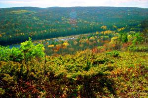 The view from the lookout on Brockway Mountain.