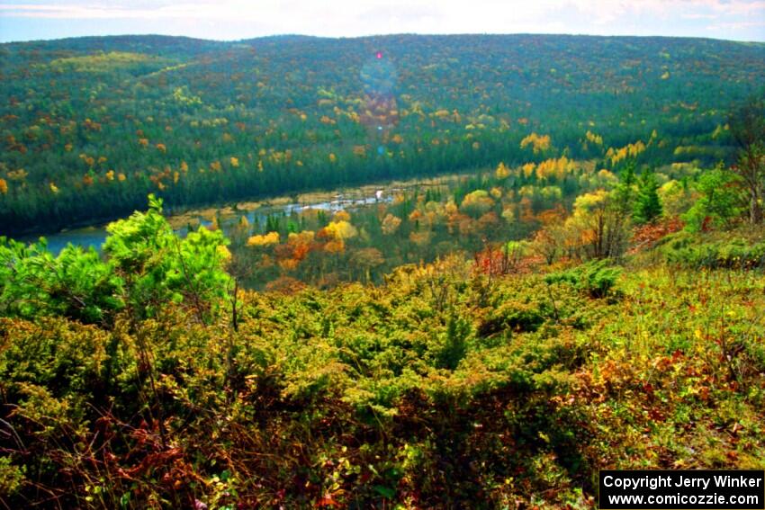 The view from the lookout on Brockway Mountain.