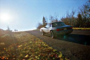 Mike Hurst / Rob Bohn Ford Mustang at speed on SS16, Brockway Mt.