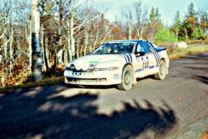 Dan Malott / Matt Malott Eagle Talon at speed on SS16, Brockway Mt.