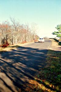 Colin McCleery / Jeff Secor Ford Sierra XR4Ti at speed on SS16, Brockway Mt.