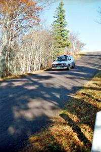 Ward Odgen / Casey Blust VW GTI at speed on SS16, Brockway Mt.