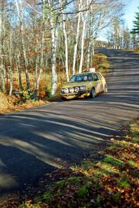 Mark Buskirk / Paul Fernandez VW GTI at speed on SS16, Brockway Mt.