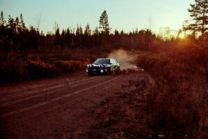 Mark Lovell / Steve Turvey Subaru WRX STi near the finish of SS19, Gratiot Lake II.