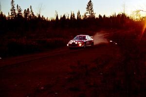 Rhys Millen / Lauchlin O'Sullivan Mitsubishi Lancer Evo 6.5 near the finish of SS19, Gratiot Lake II.