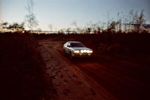 Bob Burtis / Rick Burtis Audi Quattro Coupe near the finish of SS19, Gratiot Lake II.