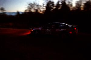 Scott Harvey, Jr. / Jeff Hribar Eagle Talon TSi near the finish of SS19, Gratiot Lake II.