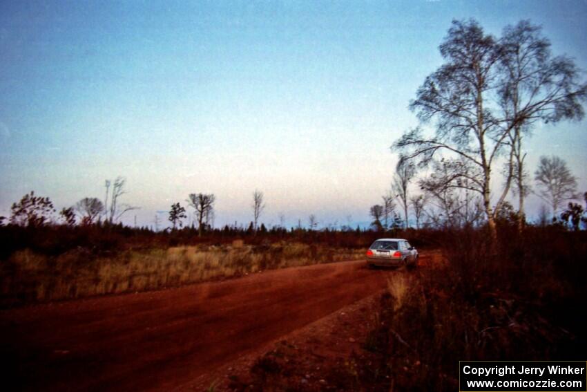 Chris Whiteman / Mike Paulin VW GTI near the finish of SS19, Gratiot Lake II.