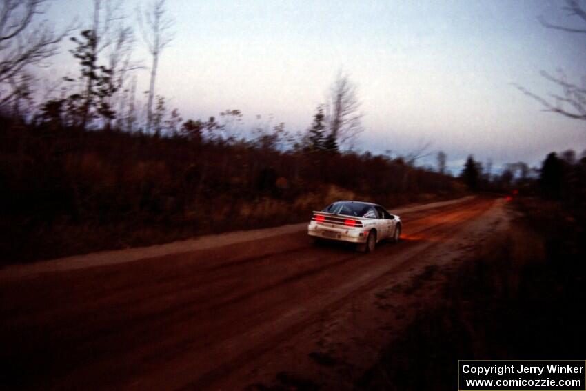 Chris Czyzio / Eric Carlson Mitsubishi Eclipse GSX near the finish of SS19, Gratiot Lake II.