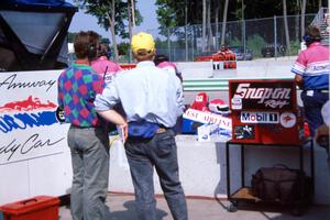 Scott Brayton's Lola T-92/00/Chevy on pit lane during practice.