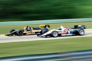 Bobby Rahal's Lola T-92/00/Chevy and Al Unser, Jr.'s Galmer G92/Chevy