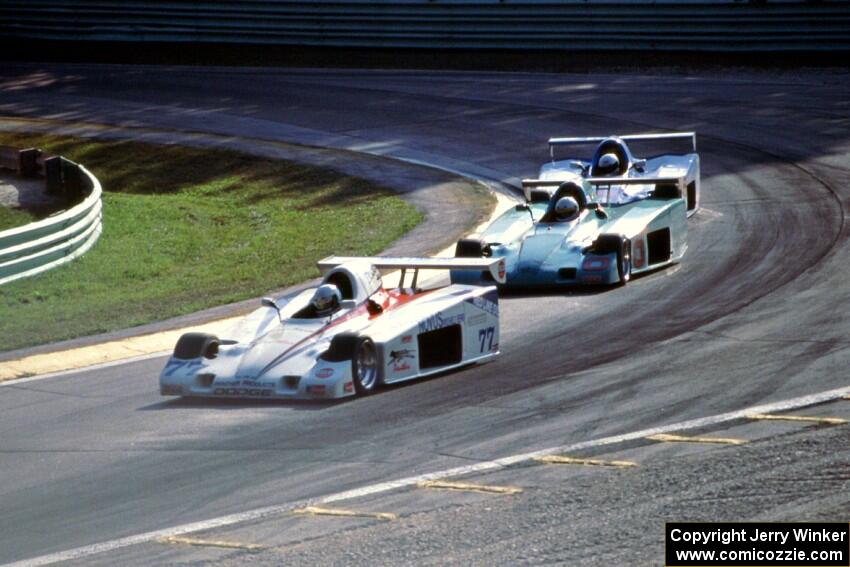 The Shelby Can-Am cars of Augie Pabst III, Richie Hearn and Robert Amren.