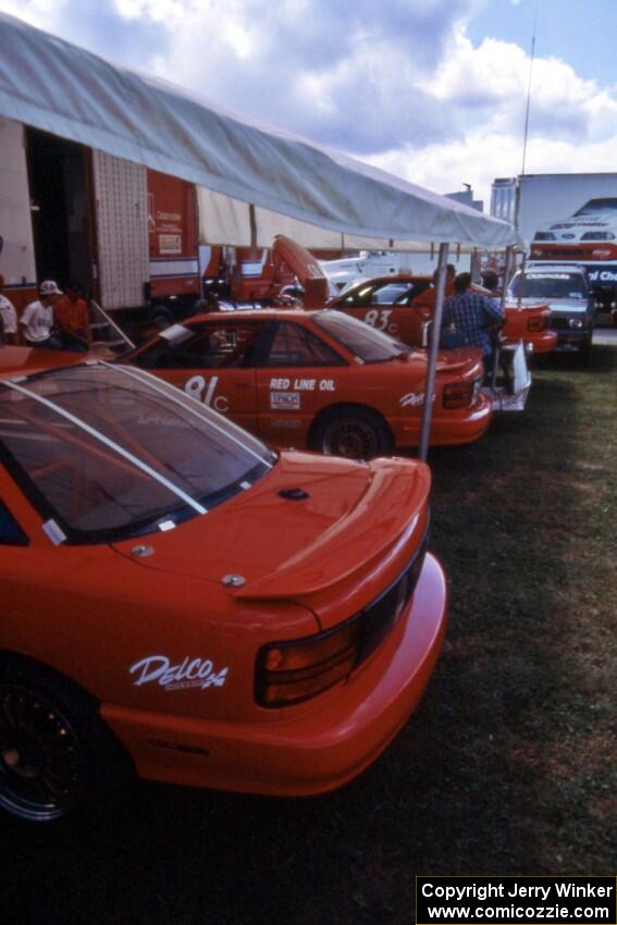 Olds Achieva SCX's - Front to back) Ron Emmick's, Dave Jolly's and Scott Hoerr's