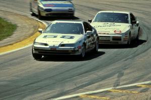 Norris Rancourt's Honda Prelude, Leigh Miller's Porsche 944 S2 and Gary Ain's Mazda RX-7