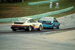Andy Pilgrim's Ford Mustang Saleen SC and Nick Ham's Porsche 911 Turbo