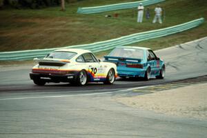 Andy Pilgrim's Ford Mustang Saleen SC and Nick Ham's Porsche 911 Turbo