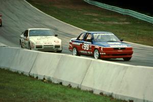 Mark Youngquist's Nissan Sentra SE-R and Leigh Miller's Porsche 944 S2