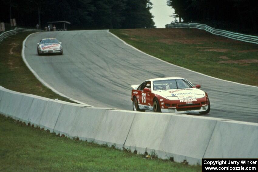 Elliott Forbes-Robinson's Nissan 300ZX Turbo and R.K. Smith's Chevy Corvette